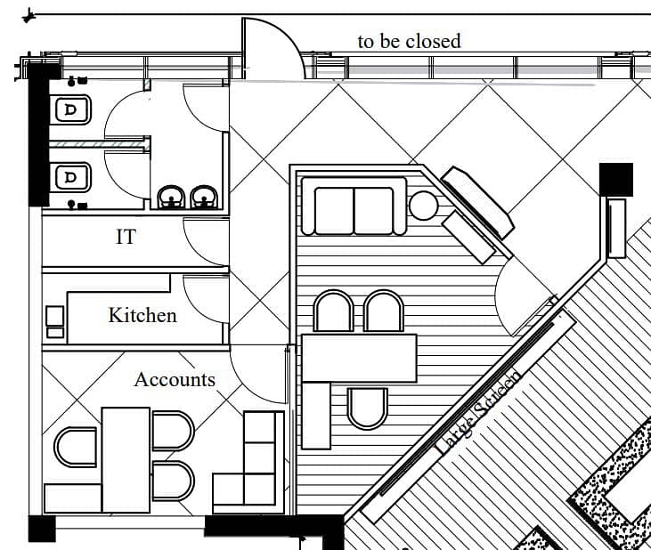 Autocad 2D floor plan  of houses and offices in very Reasonable amount 4