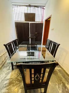 Dining table with 6 chairs