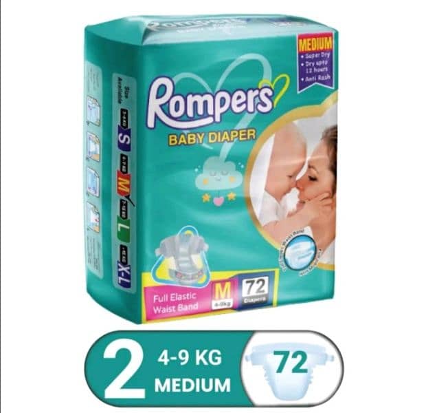 Rompers Medium size Diapers for 4-9 kg babies 1