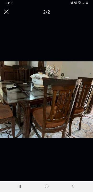 Stylish Heavy Wooden Dining table 1