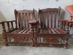 wooden sofa 2 pice