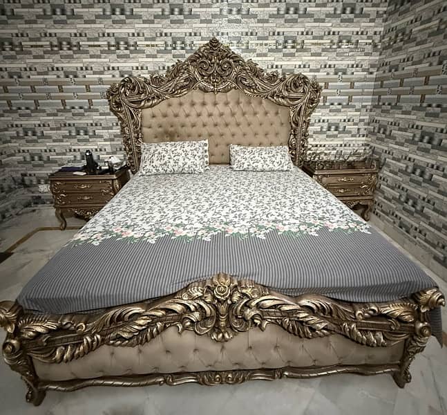 classic wooden bed set 3