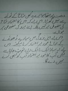 hand Urdu writing work