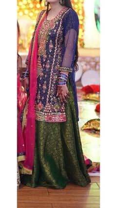 formal wear/ mehndi lehnga