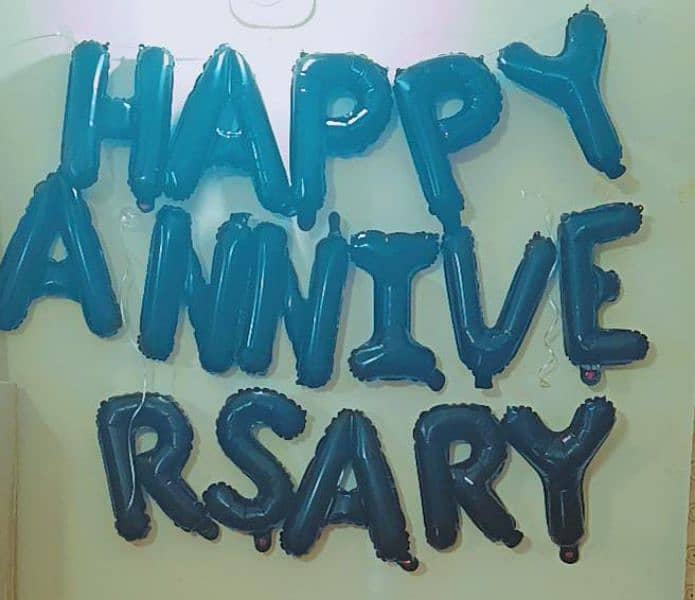 wedding anniversary foil baloon 0