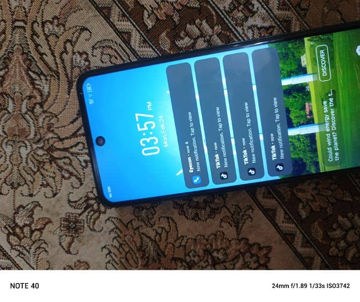 infinix hot 40i 8+8 screen little crack hay jo nazar nh ata 4