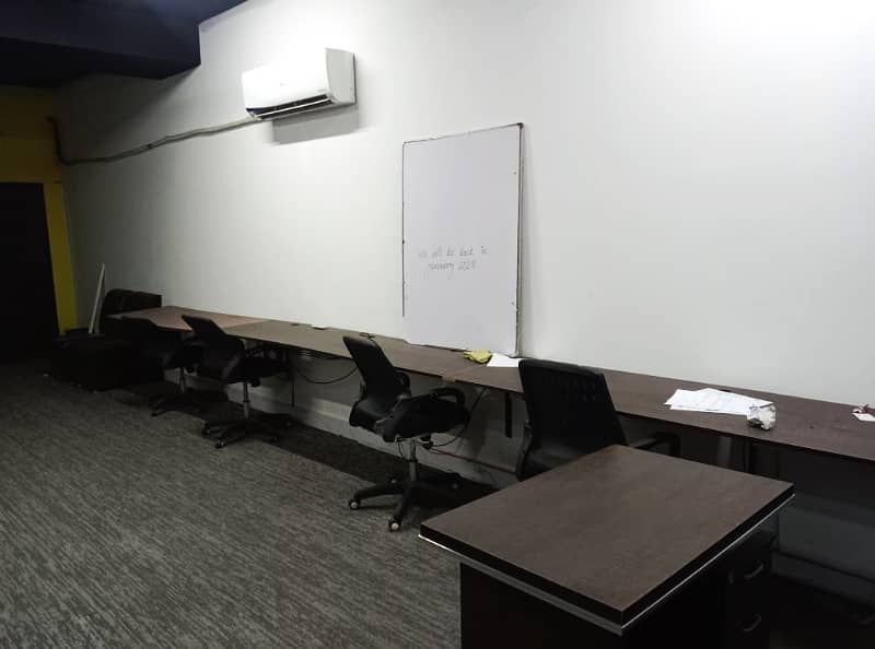 600 Square feet Fully Furnished Office Original Pics Main Boulevard Gulberg Lahore 6