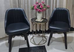 coffee chairs//bedroom chairs//pair of chairs//Chair With Center Table