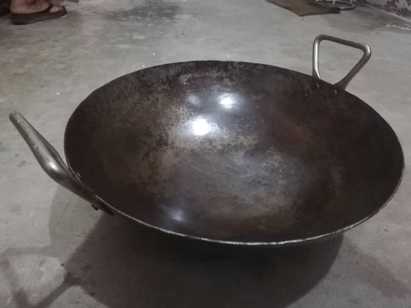 3 kg Iron Karhaai for Gosht samosa pakora kachori etc 4