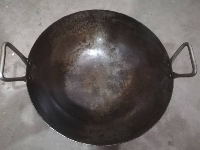 3 kg Iron Karhaai for Gosht samosa pakora kachori etc 5