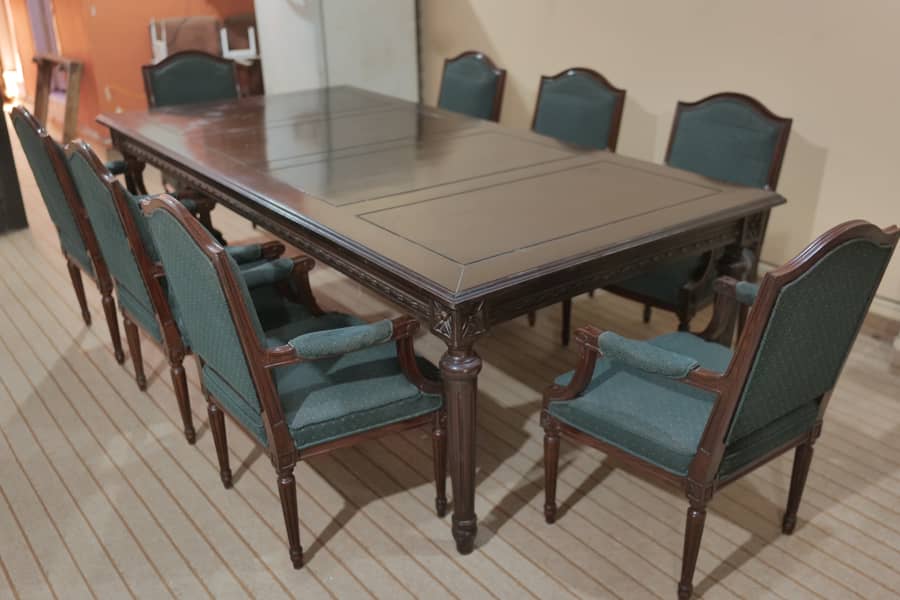 Office Conference Table with Eight Chair  Pure sheesham wood Solid 1