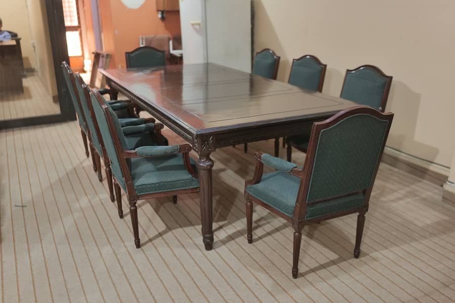 Office Conference Table with Eight Chair  Pure sheesham wood Solid 2