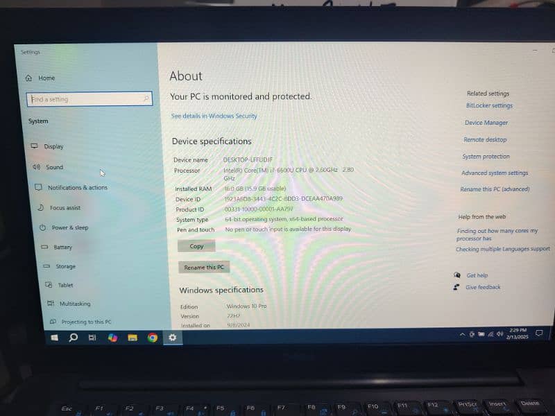 Dell latitude 7480 core i7 6th generation 1