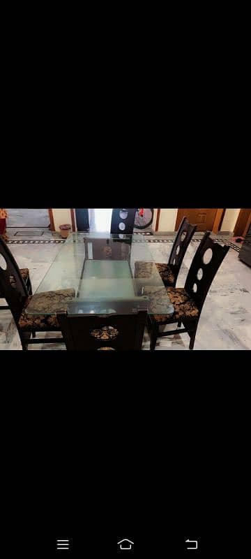 Dining Table set of 6 Chairs 3