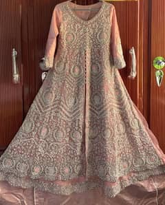 Walima tail Maxi party wear Wedding Nikah dress fancy new barat dress