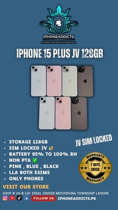 apple iPhone 15 plus 128gb j. v mobile phones