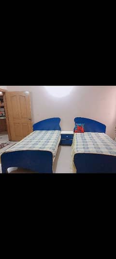 2 Beds and side table for sale