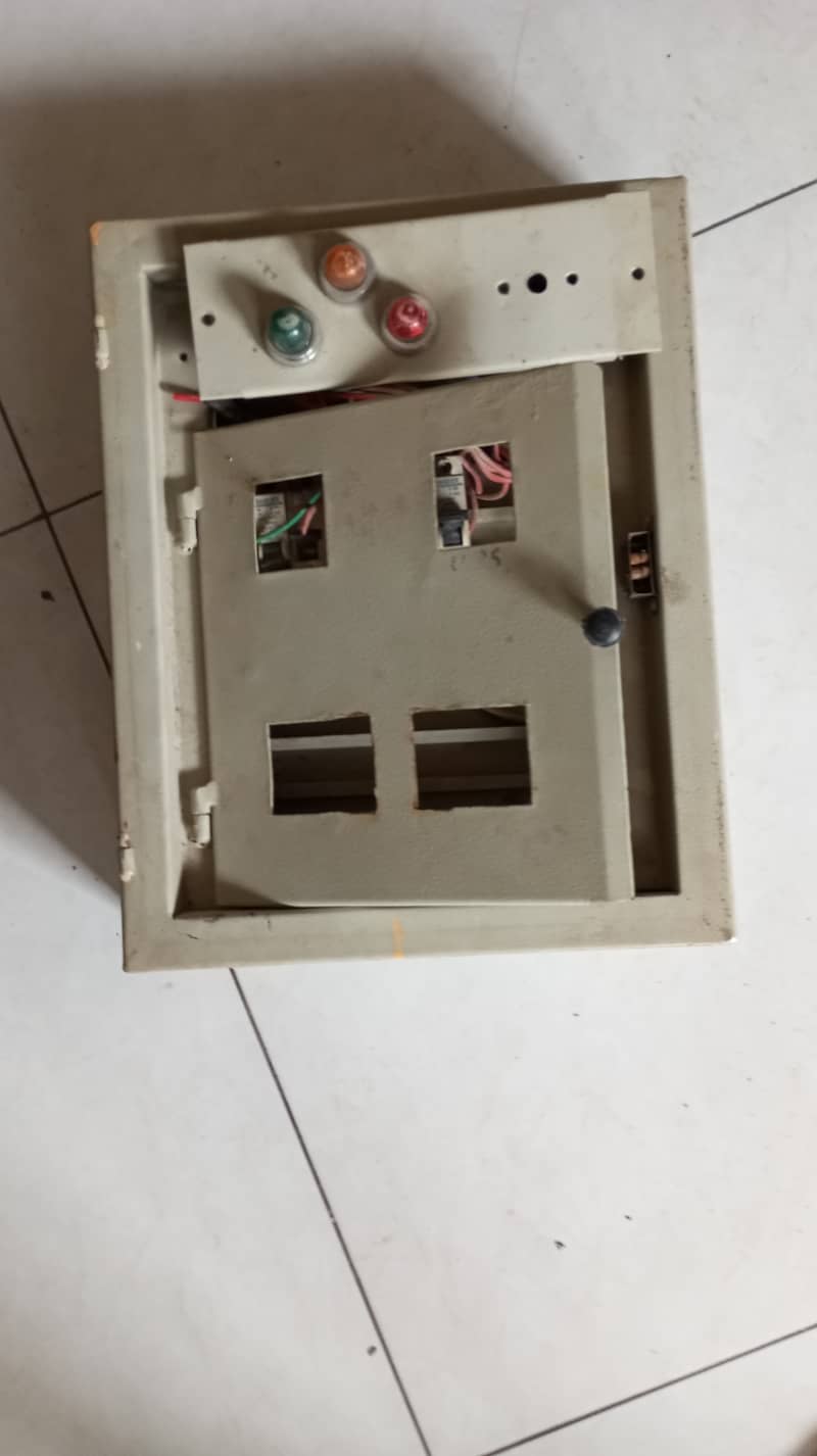 Home main power box with breakers 3