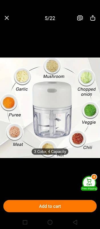 electric mini garlic chopper 1