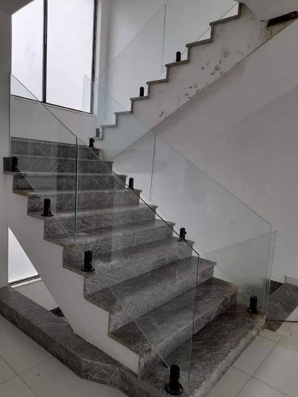 Glass Railing/ Railing Glass/ Glass stair case/Terrece glass railing 13