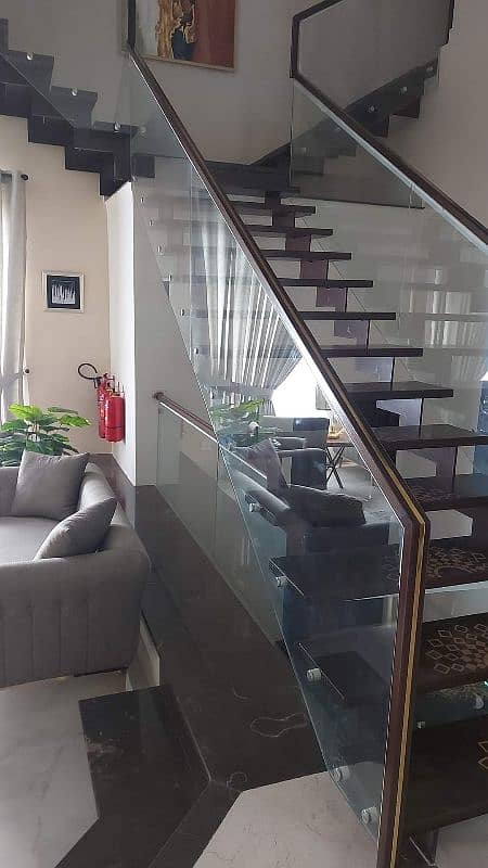 Glass Railing/ Railing Glass/ Glass stair case/Terrece glass railing 17