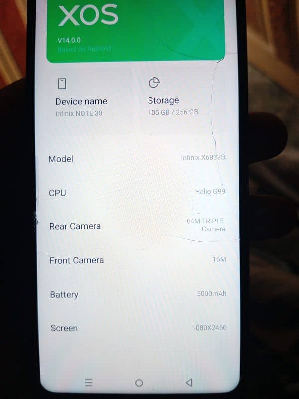 Infinix not 30 8+5 256 all mobile ok ha 5