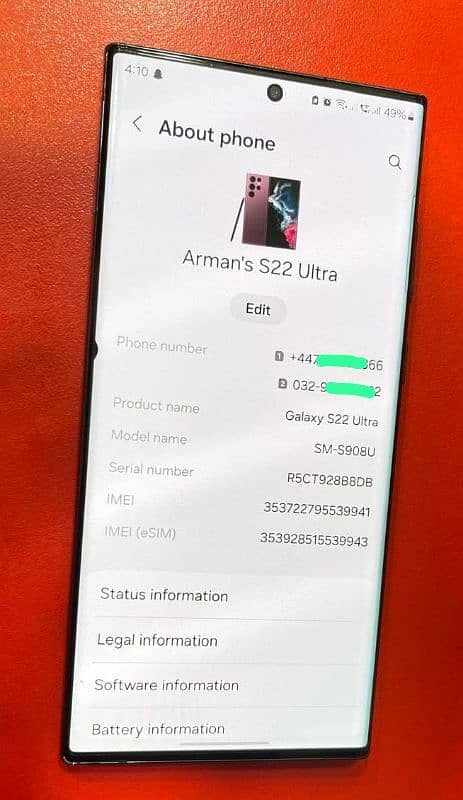 Samsung s22 ultra non pta 5