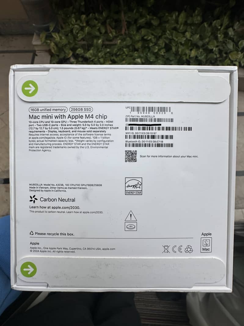 Mini Mac M4 10C-CPU 10C-GPU 16-256/512 -BOTH from USA SEALED INVOICE 1