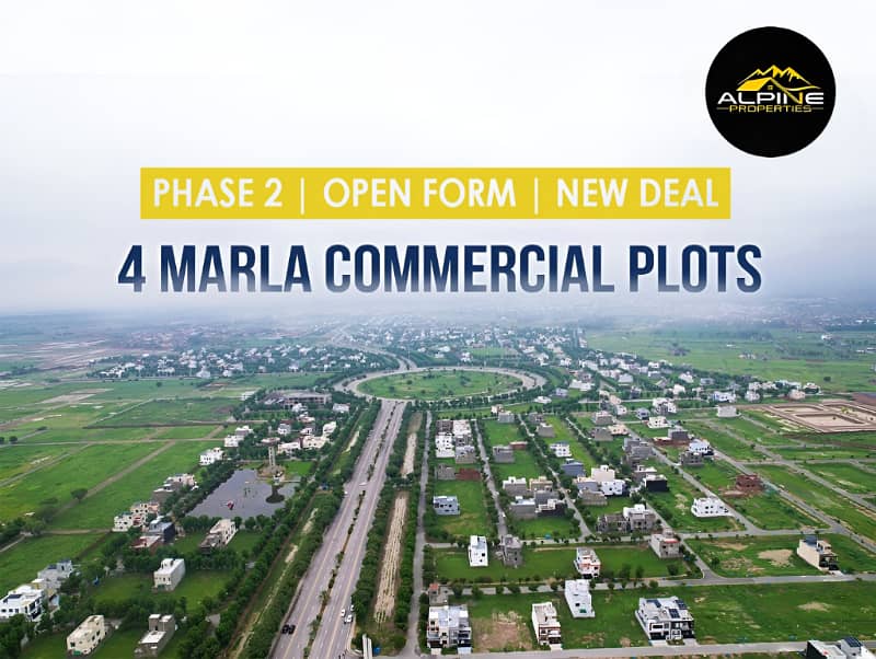 4 Marla Commercial Plots in Block E 2