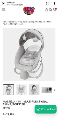 4 in 1 Mastela bassinet/ baby swing