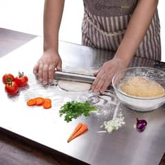 Premium Stainless Steel Cutting Board,Durable, Effortless Food Prep!