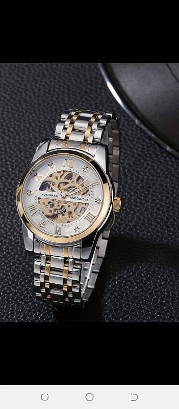 MEN SKELETON INTERIOR AUTOMATIC WATCH 0