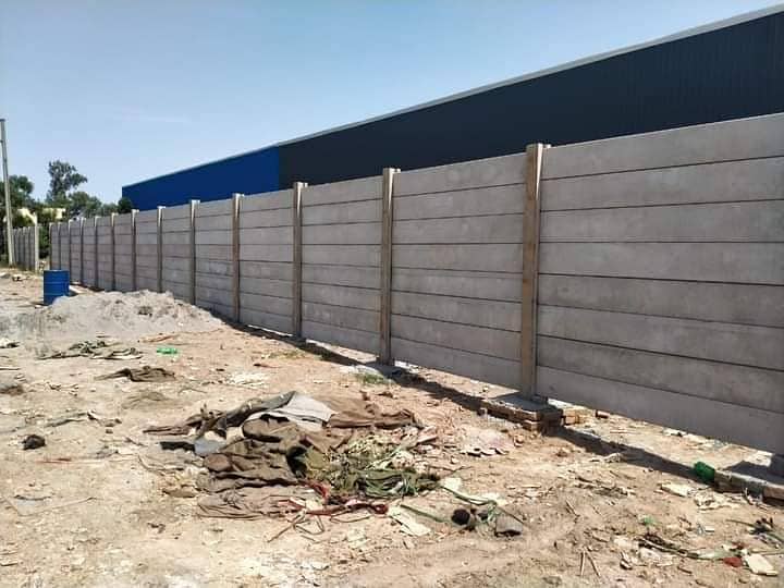 precast boundary wall/ boundary wall/Girders, slabs, control shed roo 2