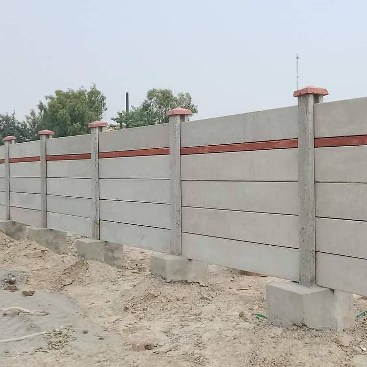 precast boundary wall/ boundary wall/Girders, slabs, control shed roo 8