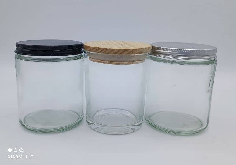 Glass candle jars 1