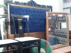 URGENT SALE!  Premium Blue Velvet 5-Seater Sofa + Bedset | Handmade |