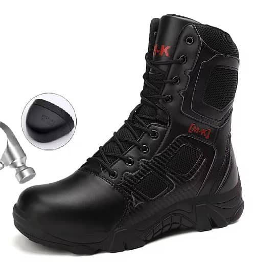 Outdoor Waterproof Safety Shoes Steel Toe Cap Men's Boots. Size 46 0