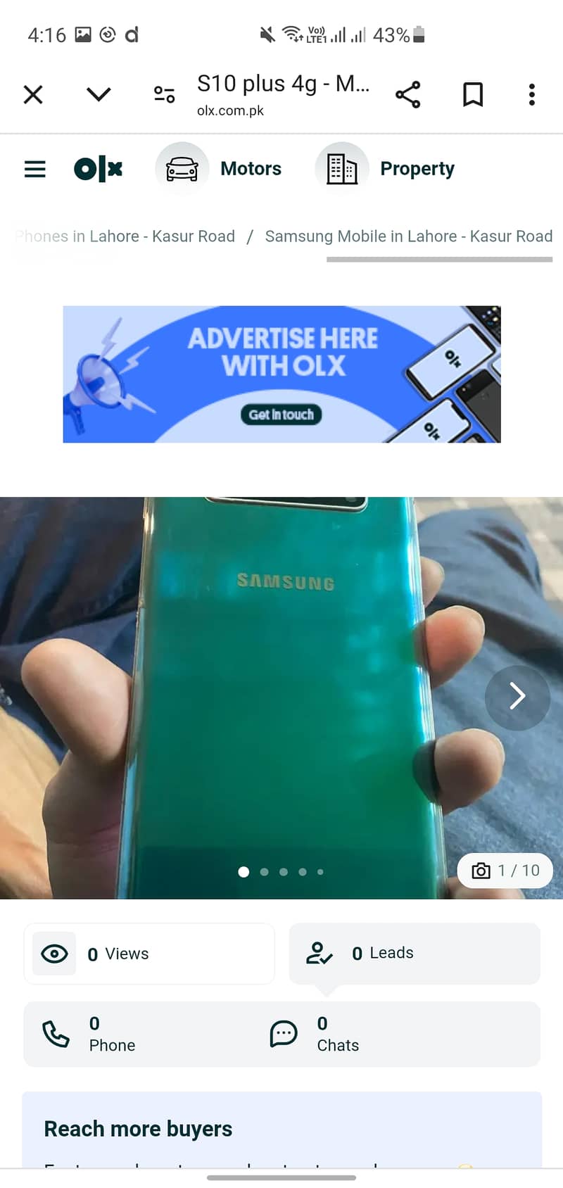 Samsung Mobile S10 Plus 0