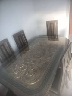 6 Chairs Dining Table urgent sale.