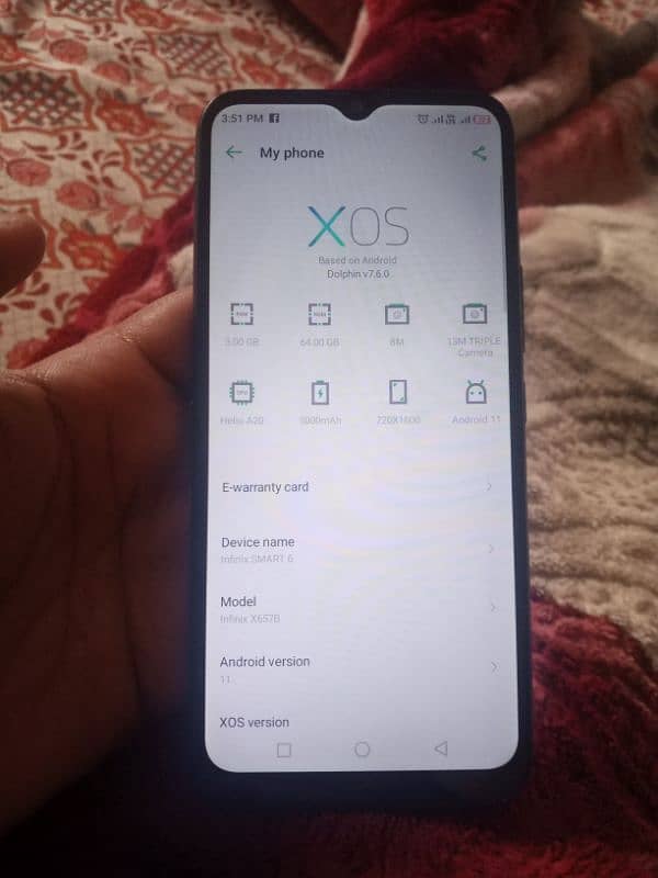 infinix smart 6 3 64 overall ok no open no repair 4