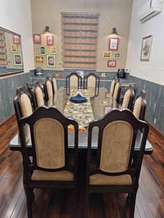 Solid Wood Used Dinning table for 12 person