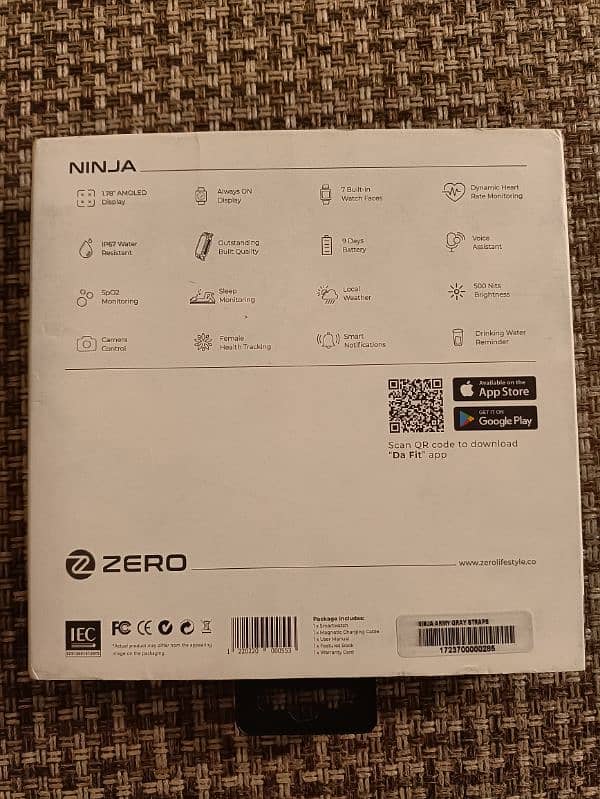 zero lifestyle mk ninja smart watch 5