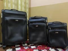 Brand New Imported Leather luggage Bags (3Bags Set]