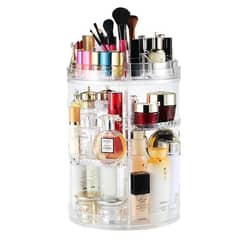 360 Rotating Decorative Diamond Cosmetic Organizer 10inch in pakistan