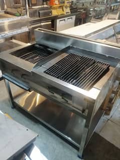 Burger grill deep fryer deck oven hot plate use new fast food machiner