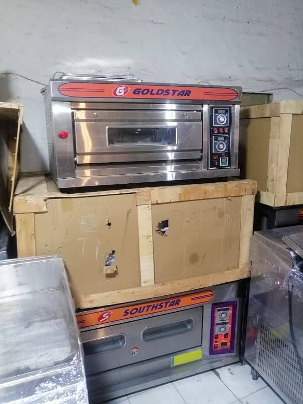 Burger grill deep fryer deck oven hot plate use new fast food machiner 2