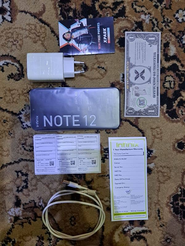 Infinix Note 12 With Complete Box Official PTA Approved 9