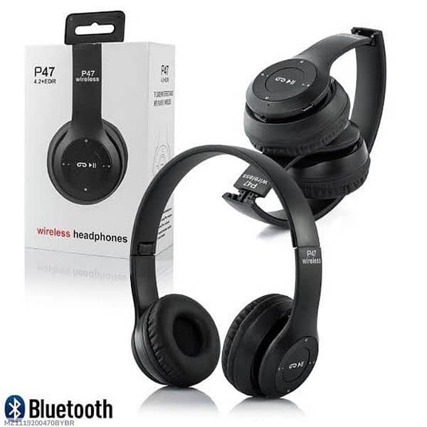 Sleek Black Headphone-pcs stylish Design 0