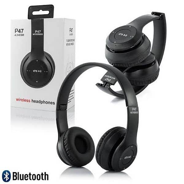 Sleek Black Headphone-pcs stylish Design 1