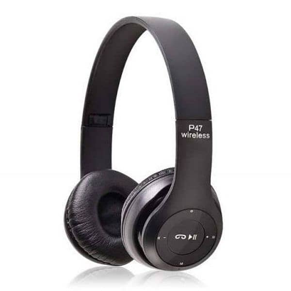 Sleek Black Headphone-pcs stylish Design 2